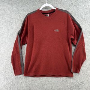 The North Face Fleece Pullover Sweater Burnt Orange Mens Medium